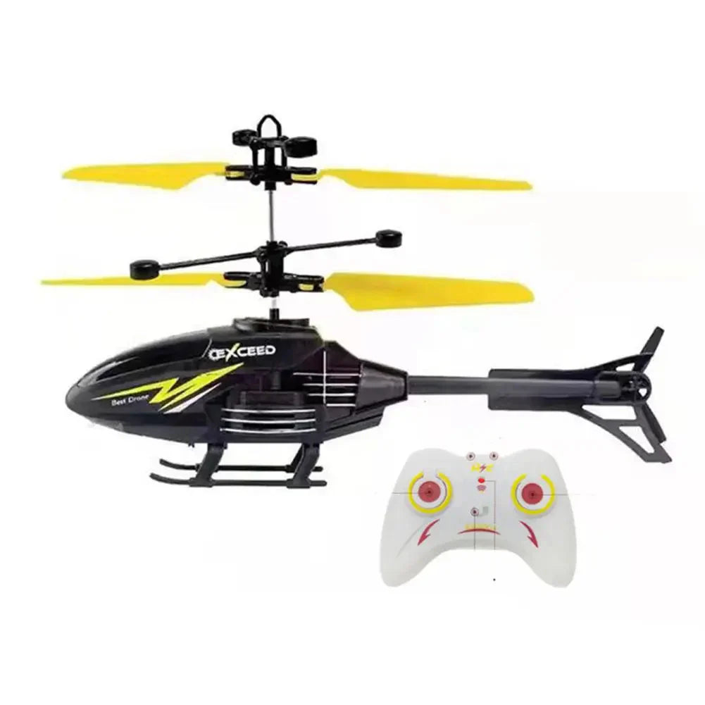 2-Channel RC Helicopter – Controllable Toy for Kids with Rechargeable Function
