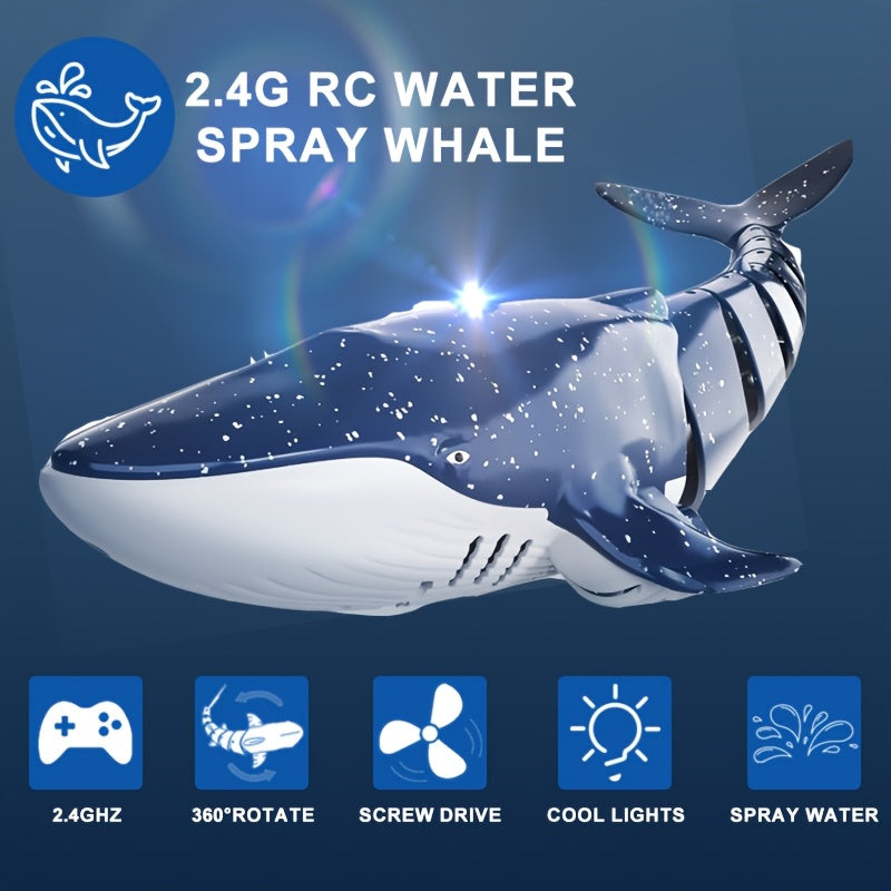 1:18 Scale RC Whale Shark – Rotating, Programmable & USB Rechargeable